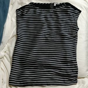 Halogen Sleeveless Striped Top Size S